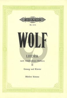 Wolf Lieder nach verschiedenen Dichtern vol.2 (Mittlere Stimme)