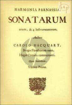 3 Sonatas (from Harmonia Parnassia) 2 Violins [Viola da Gamba/Cello] and c.)