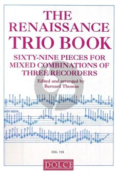 The Renaissance Trio Book 3 Recorders (mixed) (Bk-Cd) (edited by Bernard Thomas)