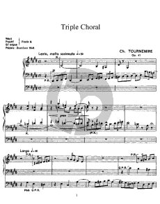 Tournemire Triple Choral Op.41 for Organ