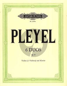 Pleyel 6 kleine Duos Opus 8 Violine ( oder 2 Vi.)-Klavier (Carl Hermann)