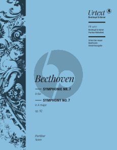 Beethoven Symphonie No. 7 A-dur Op. 92 Partitur (Ernst Herttrich)