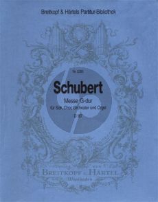 Schubert Messe G-major D.167 STB soli-SATB-Orchester Orchester Partitur (Lateinisch) (edited by Franz Beyer and Friedrich Spiro)