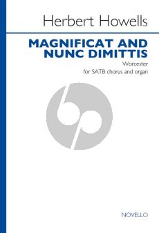 Howells Magnificat and Nunc Dimittis "Worcester" SATB-Organ