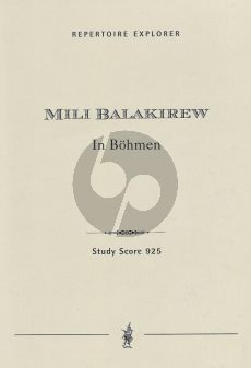 Balakirev In Bohemia. Symphonic Poem Studyscore