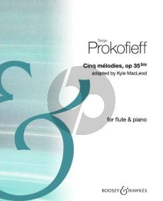 Prokofieff 5 Melodies Op.35bis for Flute and Piano (transcr. by Kyle MacLeod)