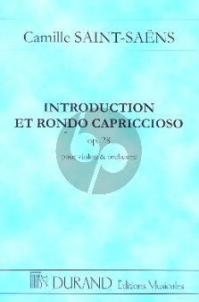 Saint-Saens Introduction & Rondo Capriccioso Op.28 Violin-Orchestra Study Score