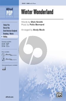 Winter Wonderland SAB - Piano (arr. Andy Beck) (minimum quantity 5 copies)