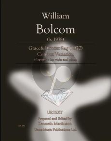 Bolcom Graceful Ghost Rag: Concert Variation for Viola and Piano (arr. Kenneth Martinson)