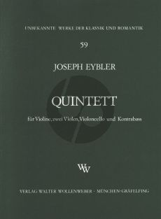 Eybler Quintett Op.6 No.1 Violine, 2 Violas, Violoncello und Kontrabass Stimmen