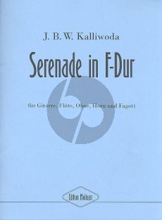 Kalliwoda Serenade F-dur Gitarre-Flote-Oboe-Horn und Fagott (Part./Stimmen)