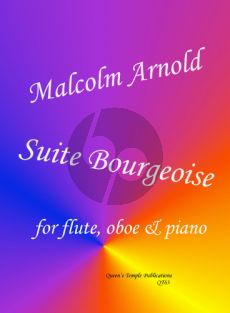 Arnold Suite Bourgeoise Flute-Oboe and Piano (Score/Parts)