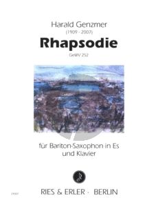 Genzmer Rhapsodie GeWV 252 Bariton-Saxophon und Klavier (1987)