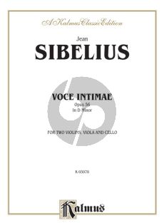 Sibelius Voces Intimae D-minor Op. 56 String Quartet (Parts)