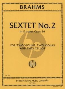 Brahms  Sextet no.2 Op.36 G-Major for Strings Parts