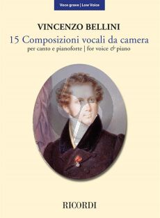 Bellini 15 Composizioni vocali da camera Low Voice