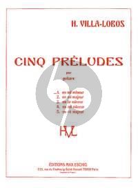 Villa Lobos 5 Preludes No.1 mi mineur Guitare
