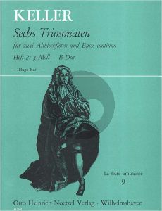 Keller 6 Triosonaten Vol.2 fur 2 Altblockfloten und Bc (Herausgegeben von Hugo Ruf)