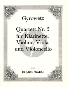 Gyrowetz Quartett No.5 Es-dur (Klar[Bb]-Violine-Viola- Violoncello) (Stimmen) (Muller)