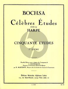 Bochsa 50 Etudes Op. 34 Vol. 1 Harp dediees a J.B.Cramer (Alphonse Hasselmans) (Grades 5-7)