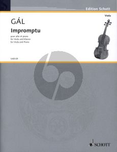 Gal Impromptu (1940) fur Viola und Klavier (Herausgeber Julia Muller-Runte)