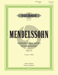 Mendelssohn Konzert e-moll Op.64 Violine und Orchester (Klavierauszug) (Igor Oistrach)