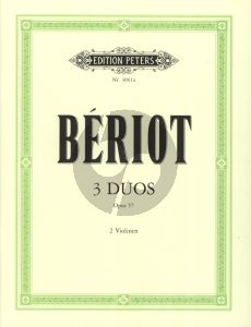 Beriot 3 Duette Op.57 fur 2 Violinen (Herausgegeben von Carl Herrmann)