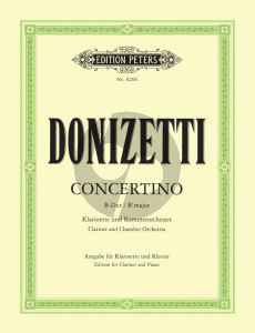 dONIEZTTI Concertino B-dur Klarinette und Kammerorchester (Klavierauszug) (Raymond Meylan)