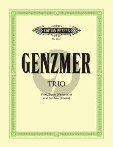 Genzmer Trio Flote-Fagott [Vc.] und Cembalo oder Klavier (Part./Stimmen)