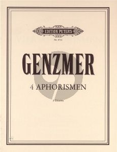 Genzmer 4 Aphorismen 2 Gitarren (1989)