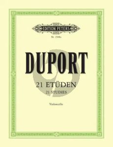 Duport 21 Studies for Cello (Editors Friedrich Grützmacher and Walter Schulz) (Peters)