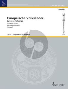 Europaische Volkslieder 2 Altblockflöten (Harald Genzmer)