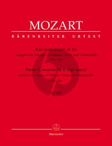 Mozart Piano Concerto E-flat major KV 449 (No.14) (Piano-Strings) (Score/Parts) (Barenreiter-Urtext)