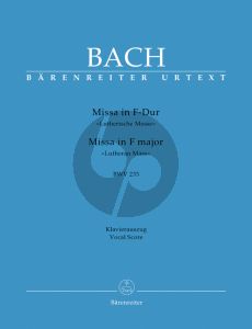 Bach Messe F-dur BWV 233 (Lutherische Messe) (KA.) (Urtext der Neuen Bach-Ausgabe)