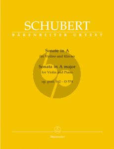 Schubert Sonate A-dur Op. Post.162 D.574 Violine und Klavier (Helmut Wirth)