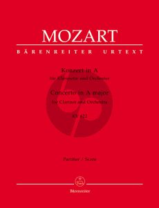 Mozart Konzert KV 622 Klarinette-Orchester Partitur (Franz Giegling)