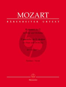 Mozart Concerto G-major KV 313 (285c) Flute and Orchestra Full Score (with Cadenzas and Eingange by R. Brown, K. Hunteler & K. Engel) (Barenreiter Urtext)