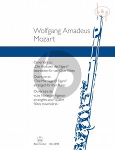 Ouverture zu "Die Hochzeit des Figaro" (4 Flutes)