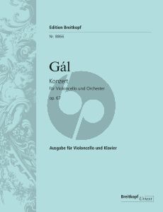 Gal Concerto Op.67 Violoncello-Orch. (piano red.)