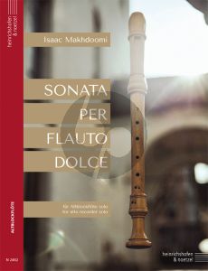 Makhdoomi Sonata per Flauto dolce für Altblockflöte solo