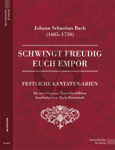 Bach Schwingt freudig euch empor 2 Sopran- oder Tenorblockflöten (Festliche Kantaten-Arien) (arr. Mark Denemark)