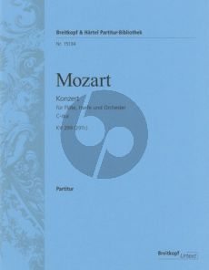 Mozart Konzert C-Dur KV 299 (297c) Flöte-Harfe und Orchester (Partitur) (András Adorján)