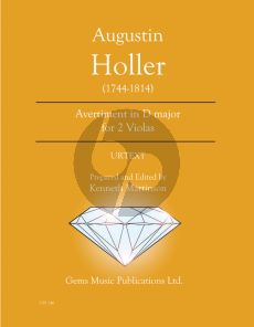 Holler Avertiment D-major - 2 Violas (Prepared and Edited by Kenneth Martinson) (Urtext)