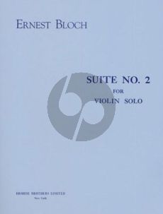 Bloch Suite No. 2 Violin solo