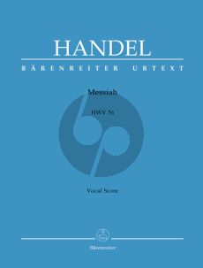 Handel Messiah HWV 56 Vocal Score (English)