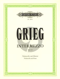 Grieg Intermezzo EG 115 Violoncello und Klavierr (1866) (Finn Benestad)