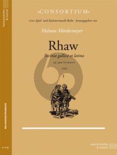 Rhaw Bicinia Gallica & Latina Vol.1 2 Blockflöten (SS) (1545)