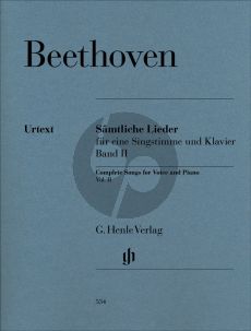 Beethoven Sämtliche Lieder vol.2 (Lühning) (Urtext der Neuen Beethoven-gesamtausgabe)