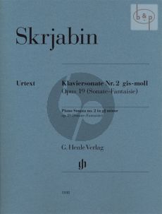 Scriabin Sonata No. 2 G-sharp minor Op. 19 (Sonate-Fantaisie) Piano (edited by Valentina Rubcova)