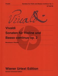 Vivaldi 12 Sonaten Op. 2 Violin and Bc (edited by Bernhard Moosbauer) (Wiener-Urtext)
